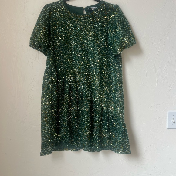 Baltic Born Emerald Sequin Dress size M - Picture 2 of 9